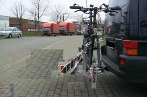 Allround Tandemträger für ein Tandem Typ UT für d. Anhängerkupplung AHK Fahrradträger für Tandemfahrräder