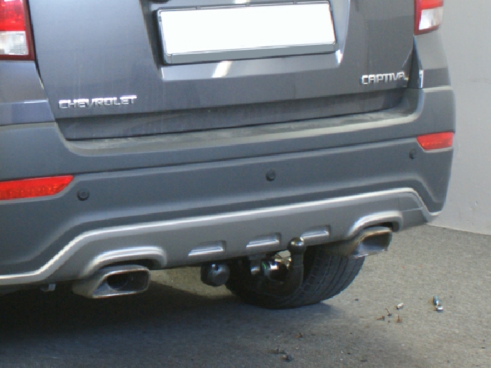 Anhängerkupplung für Chevrolet-Captiva Fzg. ohne Elektrosatz Vorbereitung, Baujahr 2013- Ausf.: V-abnehmbar