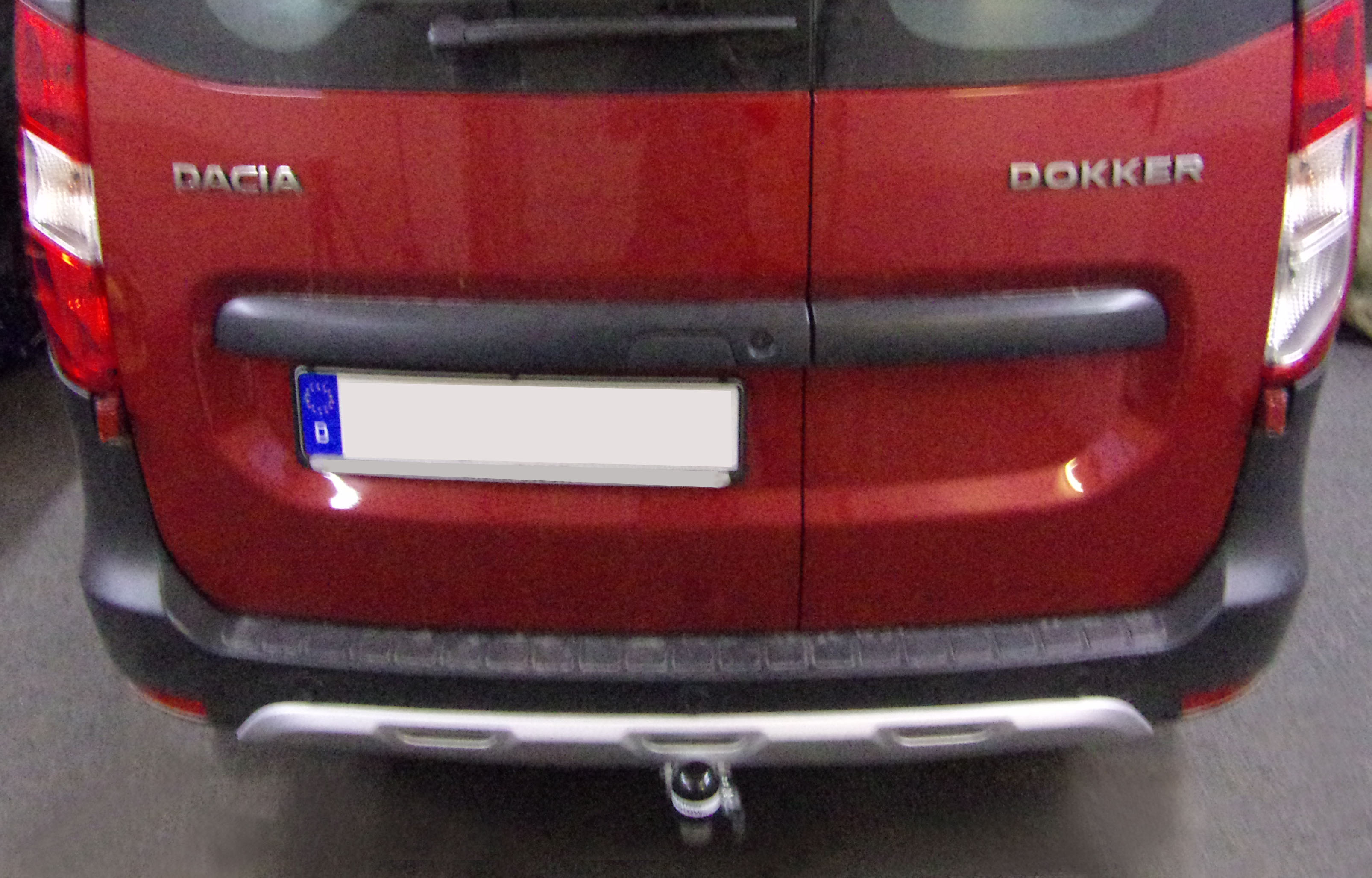 Anhängerkupplung für Dacia-Dokker Stepway, spez. LPG Gasfahrzeuge, Baureihe 2015-2017 abnehmbar