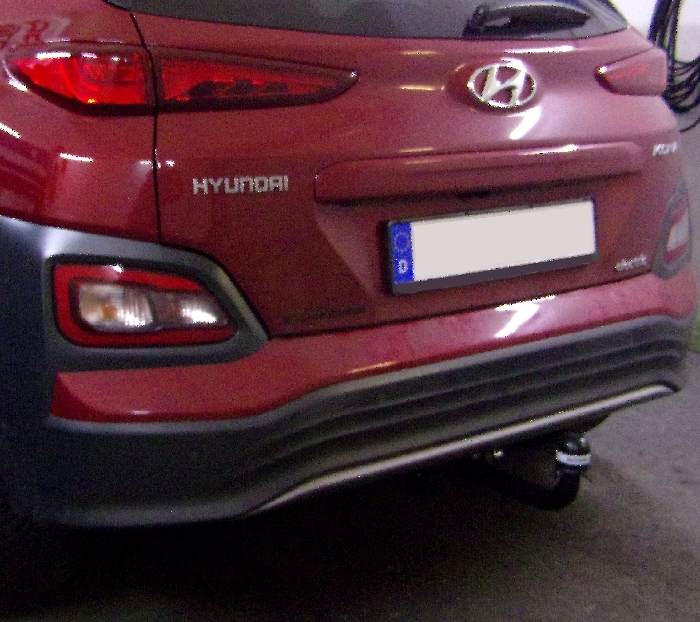 Anhängerkupplung für Hyundai Kona Elektro, mit Anhängelastfreigabe ab Werk, Fzg. mit E-satz Vorbereitung 2018-2023 Ausf.: V-abnehmbar