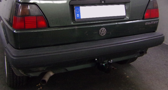 Anhängerkupplung für VW-Golf II Limousine, incl. Syncro, schmaler Stoßfänger, Baujahr 1983-1991