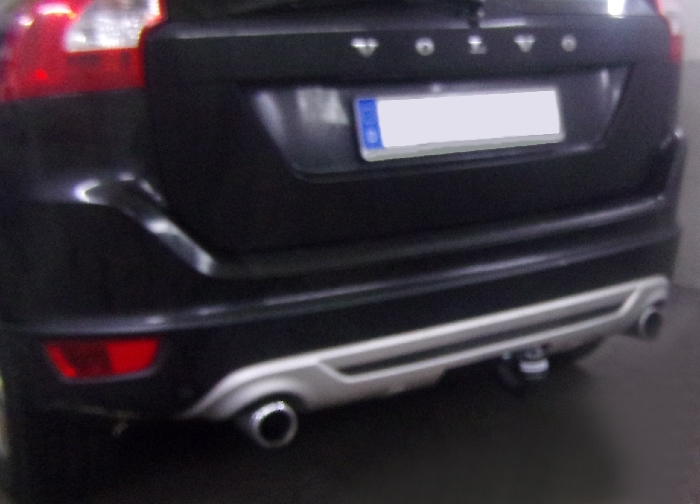 Anhängerkupplung für Volvo XC 60 spez. R-Design, incl. Abdeckung schwarz 2012-2013 - V-abnehmbar 45 Grad