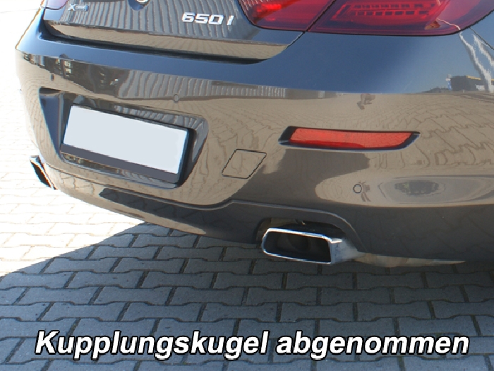 Anhängerkupplung für BMW-6er Coupe F13 m. M Sportpaket, nur für Fzg. mit Anhängelastfreigabe - 2011-2015 Ausf.:  vertikal