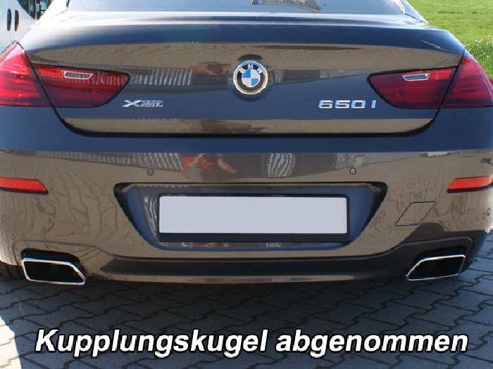 Anhängerkupplung für BMW-6er Gran Coupe F06, nur für Fzg. mit Anhängelastfreigabe - 2012-2015 Ausf.:  vertikal