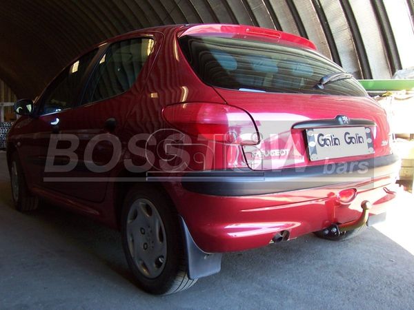 Anhängerkupplung für Peugeot-206 - 1998-2003 Base, (nicht GTI, GT, XS, 16V, 206CC) Ausf.:  feststehend