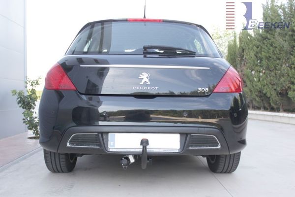 Anhängerkupplung für Peugeot-308 - 2008-2013 Fließheck, nicht für Gti, 200 PS, Premium, nicht Fzg. mit Sportstoßfänger Ausf.:  vertikal