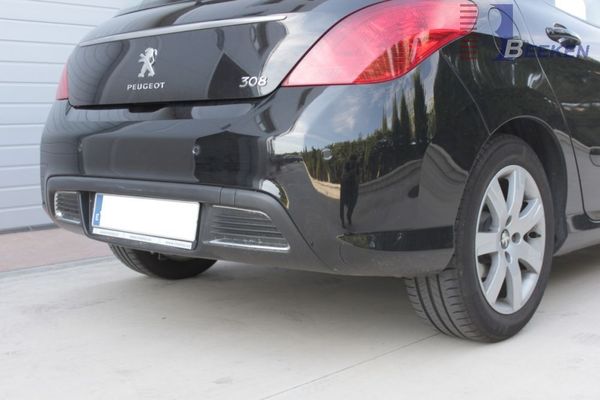 Anhängerkupplung Peugeot 308 Fließheck, nicht für Gti, 200 PS, Premium, nicht Fzg. mit Sportstoßfänger, Baureihe 2008-2013  vertikal