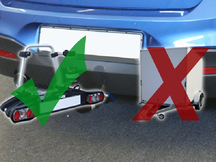 Anhängerkupplung für BMW-1er F21, speziell M135i, nur für Heckträgerbetrieb, Baujahr 2012-2014 Ausf.: V-abnehmbar