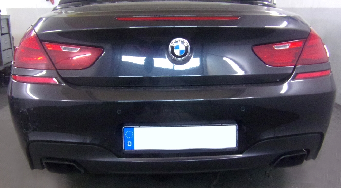 Anhängerkupplung für BMW-6er Gran Coupe F06, nur für Heckträgerbetrieb, Montage nur bei uns im Haus, Baujahr 2015-