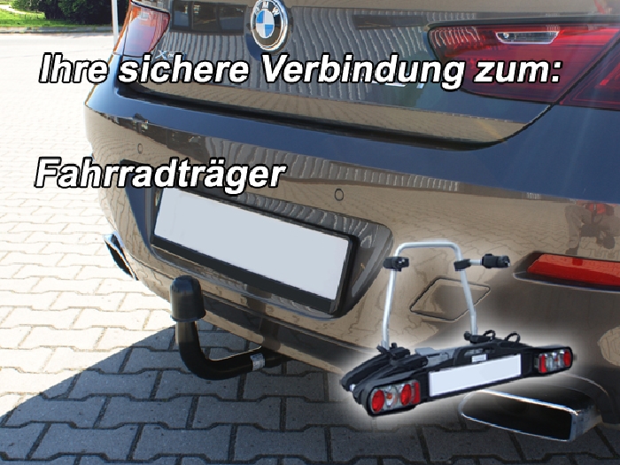 Anhängerkupplung für BMW 6er Gran Coupe F06, nur für Fzg. mit Anhängelastfreigabe 2012-2015 - V-abnehmbar
