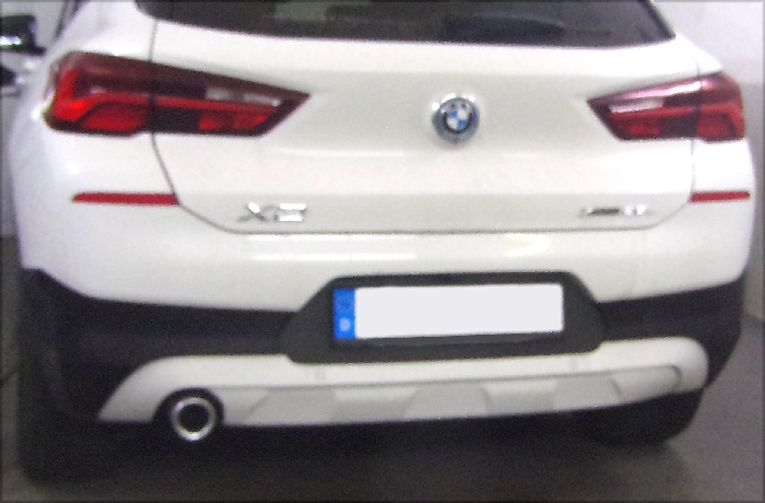 Anhängerkupplung für BMW-X2 F39, spez. Plug-In Hybrid, nur für Heckträgerbetrieb, Baujahr 2020- Ausf.: V-abnehmbar