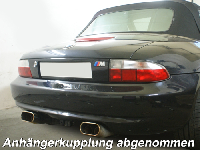 Anhängerkupplung für BMW-Z3 Roadster, E36/7, Baujahr 1995-1999 Ausf.: V-abnehmbar