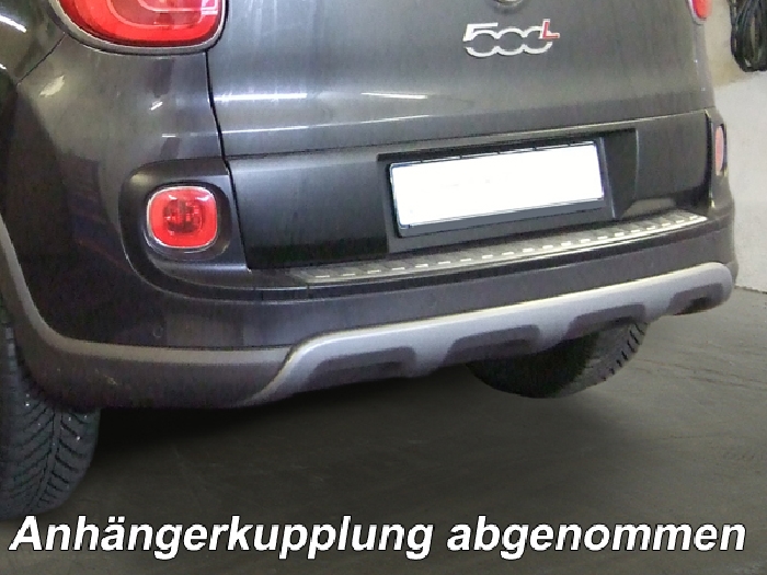 Anhängerkupplung für Fiat-500 L Living, Baujahr 2012-2017 Ausf.: V-abnehmbar