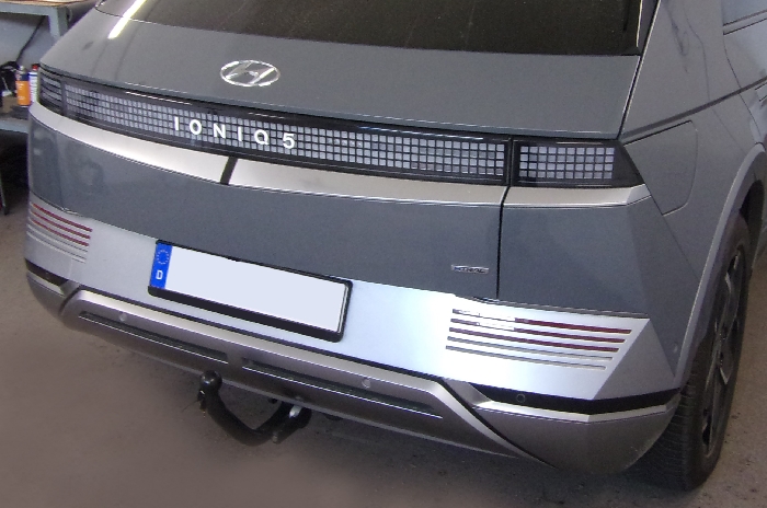 Anhängerkupplung für Hyundai Ioniq 5 Elektro, für Fahrzeuge mit Anhängelastfreigabe, ohne Elektrosatzvorbereitung 2021-2023 - V-abnehmbar