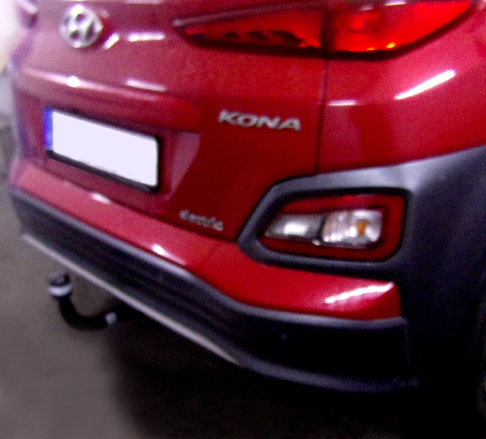 Anhängerkupplung für Hyundai Kona Elektro, ohne E-Satz Vorbereitung, nur für Heckträgerbetrieb 2018-2023 - V-abnehmbar