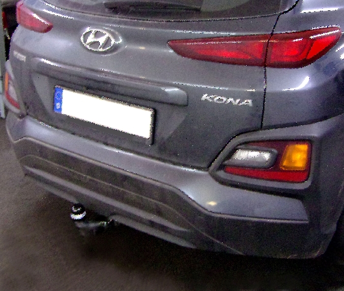 Anhängerkupplung für Hyundai Kona Fzg. ohne E-satz Vorbereitung, spez. AdBlue, spez. Hybrid 2017-2023 - abnehmbar