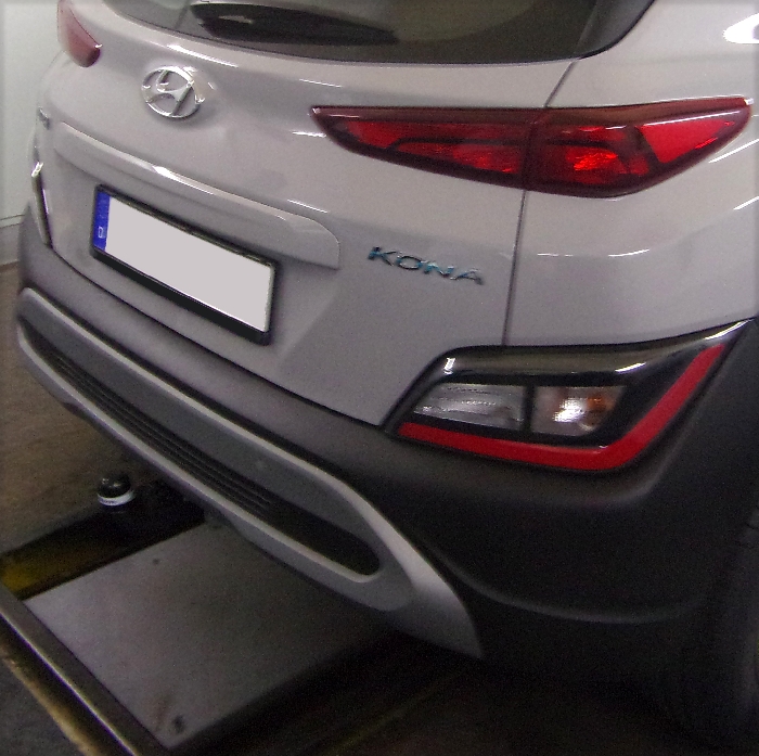 Anhängerkupplung für Hyundai Kona Fzg. mit E-satz Vorbereitung, nicht AdBlue, nicht Hybrid 2017-2023 Ausf.: starr