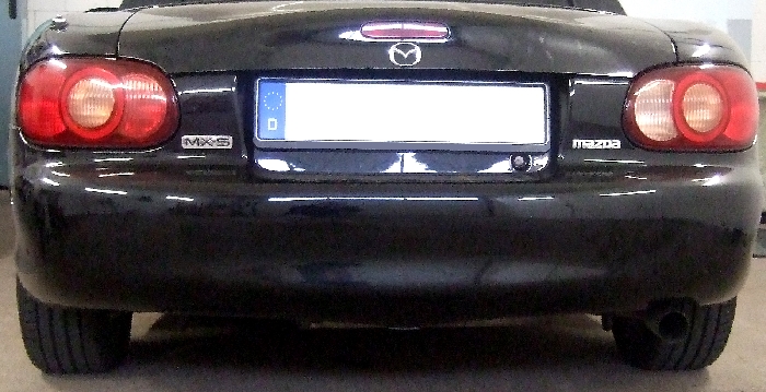 Anhängerkupplung für Mazda-MX 5, NB nur für Heckträgerbetrieb, Montage nur bei uns im Haus, Baujahr 1997-2005