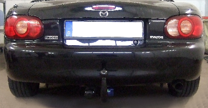 Anhängerkupplung für Mazda-MX 5, NB nur für Heckträgerbetrieb, Montage nur bei uns im Haus, Baujahr 1997-2005