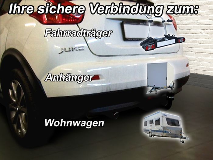 Anhängerkupplung für Nissan-Juke 2WD, nicht Nismo, Baujahr 2010-2014