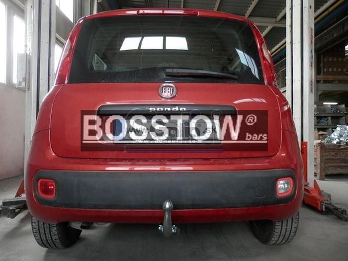 Anhängerkupplung Fiat-Panda nicht 4x4, nicht Gasantrieb, bitte vorab Fzg. auf Anhängelastfreigabe prüfen, 2012-, abnehmbar