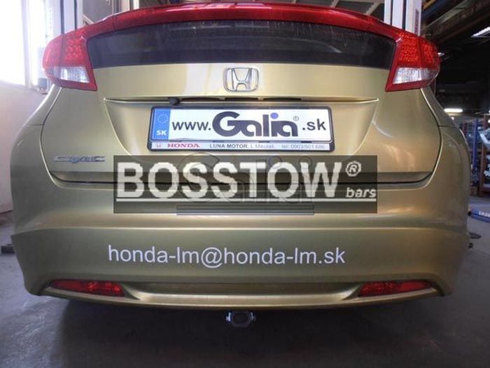 Anhängerkupplung für Honda-Civic - 2012-2015 5-türig, Fließh. Ausf.:  horizontal