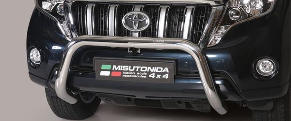 Frontschutzbügel Kuhfänger Bullfänger Toyota Land Cruiser 150/J15 5-türig 2014-, Super Bar 76mm Edelstahl Omologato Inox