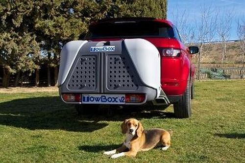 TowBox System BOX System DOG V2, grau, seitl. Beladung AHK Lastenträger