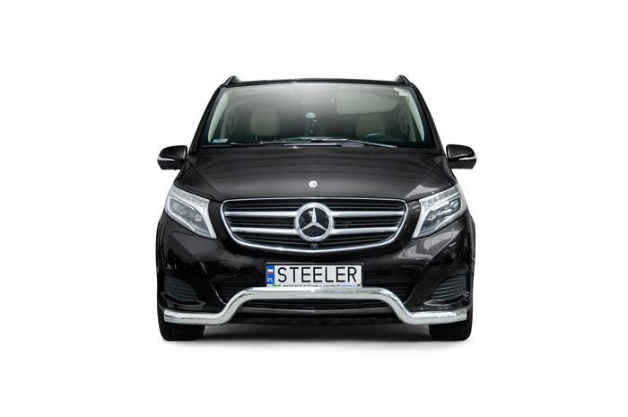 Frontschutzbügel Kuhfänger Bullfänger Mercedes V-Klasse 2014-2020, Sportbar 70mm, schwarz beschichtet