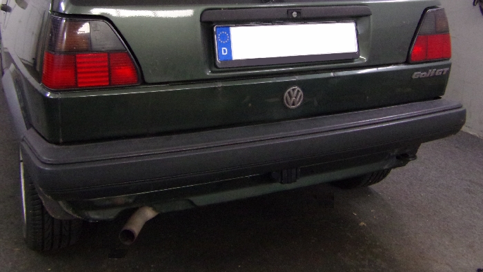 Anhängerkupplung VW-Golf II Limousine, incl. Syncro, schmaler Stoßfänger - 1983-1991 Ausf.: V-abnehmbar