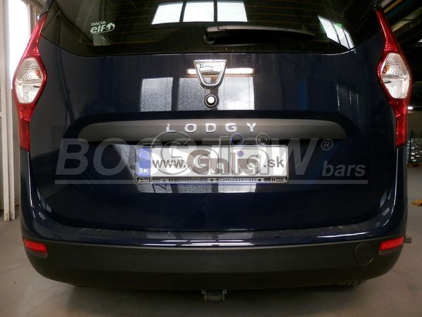 Anhängerkupplung für Dacia-Lodgy - 2012- 5-Sitzer Ausf.:  horizontal