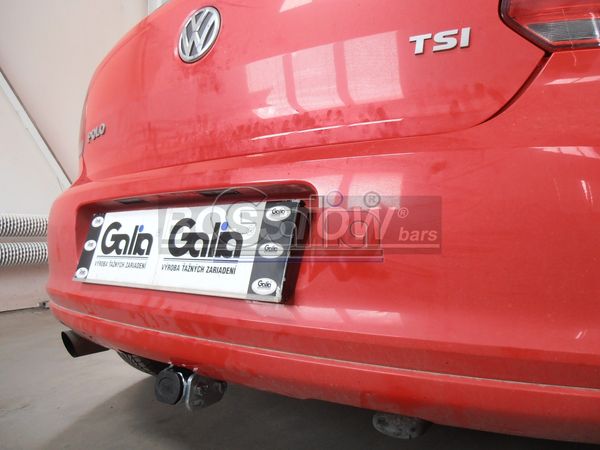 Anhängerkupplung für VW-Polo - 2009-2014 (6R)Steilheck / Coupé Ausf.:  horizontal
