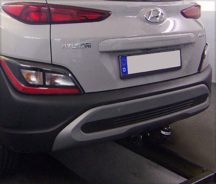 Anhängerkupplung Hyundai-Kona Fzg. mit E-satz Vorbereitung, nicht AdBlue, nicht Hybrid - 2017-