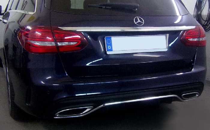 Anhängerkupplung Mercedes-C-Klasse Kombi W205, spez. m. AMG Sport o. Styling Paket, Baujahr 2018-2021 Ausf.:  vertikal