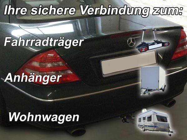 Anhängerkupplung Mercedes CL C215, 500, 600, Baureihe 1999-2005  horizontal
