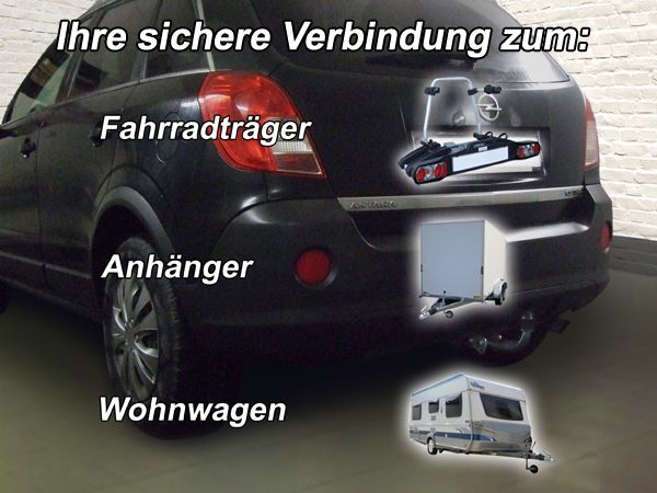 Anhängerkupplung für Opel-Antara Fzg. mit Elektrosatz Vorbereitung - 2011-2015
