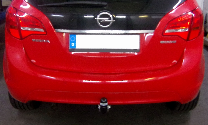 Anhängerkupplung für Opel-Meriva - 2010-2014 B, Minivan, nicht für Kfz. mit Fahrradträgersystem Flex-Fix Ausf.:  feststehend