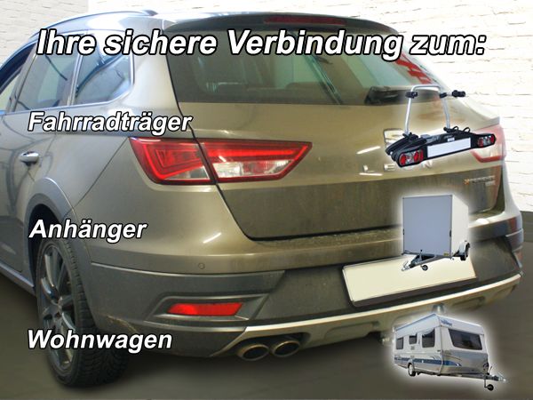 Anhängerkupplung für Seat-Leon - 2014-2017 X-Perience Ausf.:  horizontal