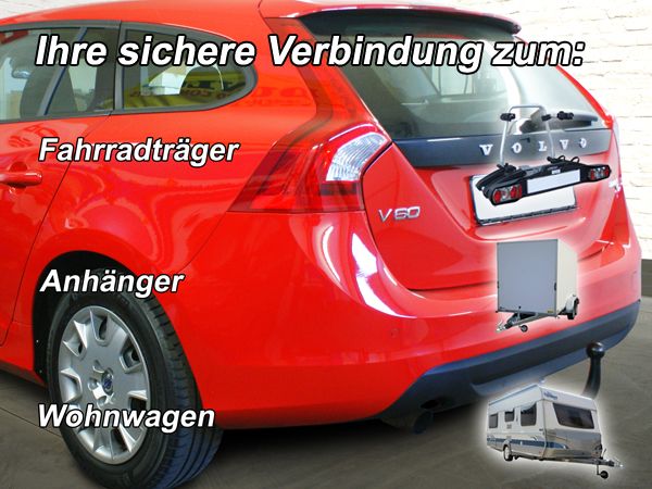 Anhängerkupplung für Volvo-V60 Kombi, Hybrid - 2013-2018