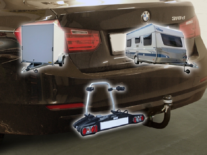 Anhängerkupplung für BMW-3er Limousine F30, Baujahr 2014-2018 Ausf.: V-abnehmbar