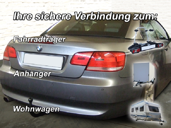 Anhängerkupplung für BMW-3er Cabrio E93, Baureihe 2006- V-abnehmbar