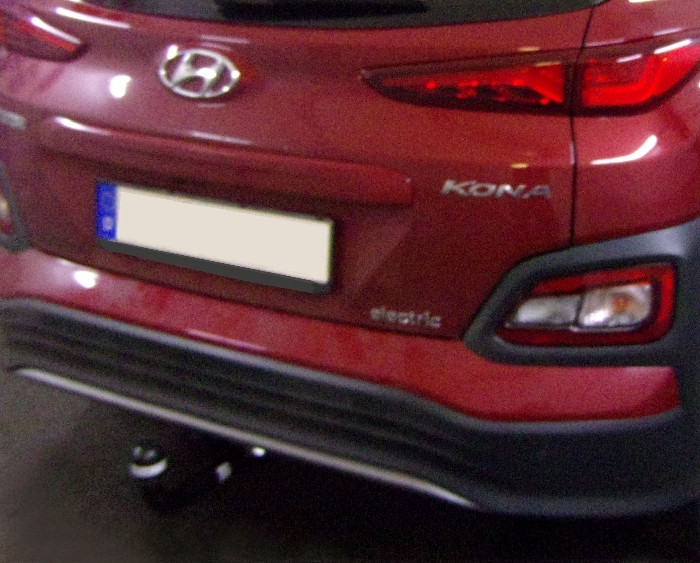 Anhängerkupplung für Hyundai Kona Elektro, mit Anhängelastfreigabe ab Werk, Fzg. mit E-satz Vorbereitung 2018-2023 Ausf.: V-abnehmbar