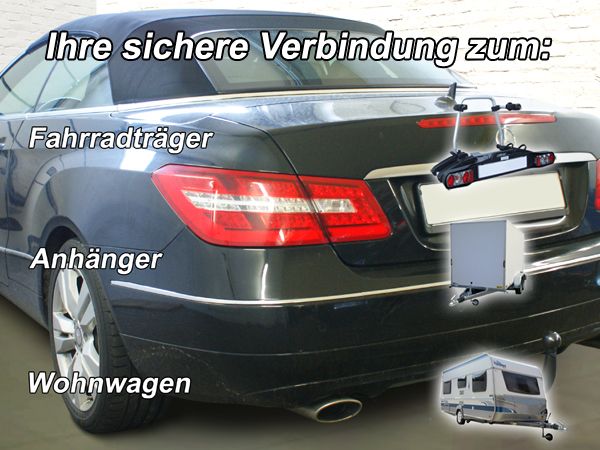 Anhängerkupplung für Mercedes E-Klasse Coupe, Cabrio, C207, A207 2009- - V-abnehmbar