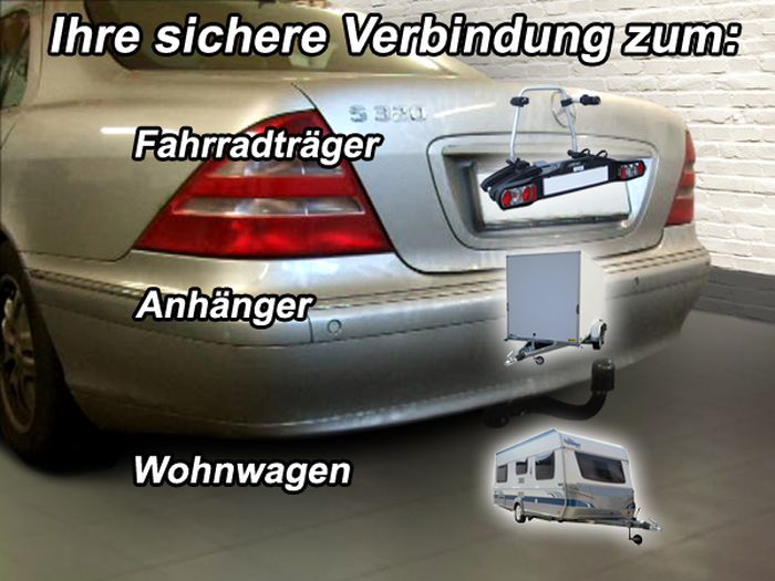 Anhängerkupplung für Mercedes S-Klasse W220 1998-2002 Ausf.: abnehmbar