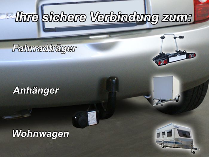 Anhängerkupplung für Nissan-Micra K12, inkl. Cabrio, Baujahr 2002-2010