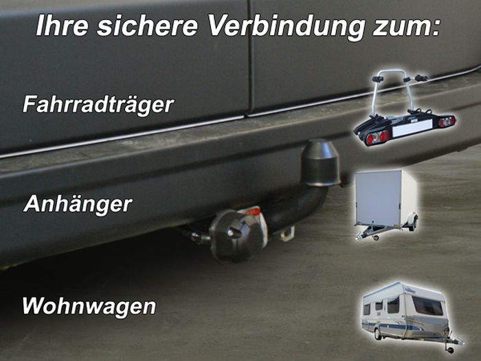 Anhängerkupplung für Opel Movano Kasten, Bus, Kombi, Frontantrieb, Fzg. ohne Elektrosatz Vorbereitung 2010-2014 - starr